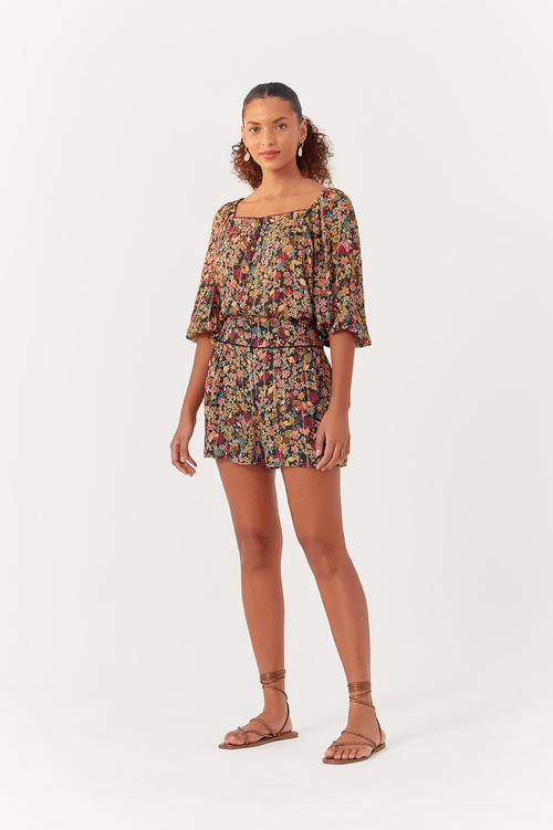 Short Lurex Fresh Water Print
