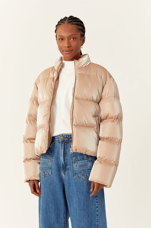HIGH COLLAR PUFFER JACKET