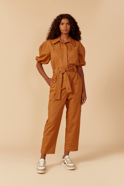 UTILITY BELT EMBROIDERED JUMPSUIT