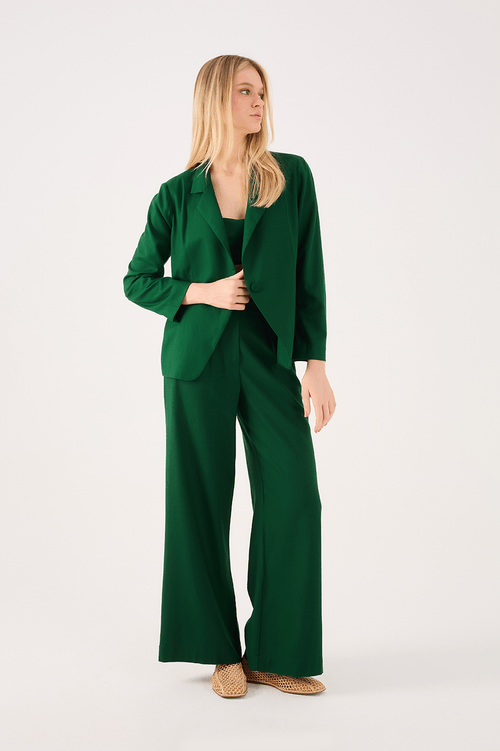 Linen Wrap Blazer