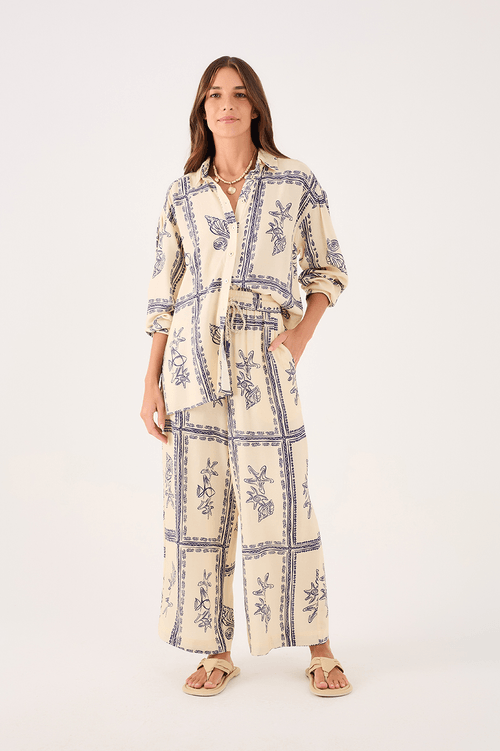 Nautical Print Pants