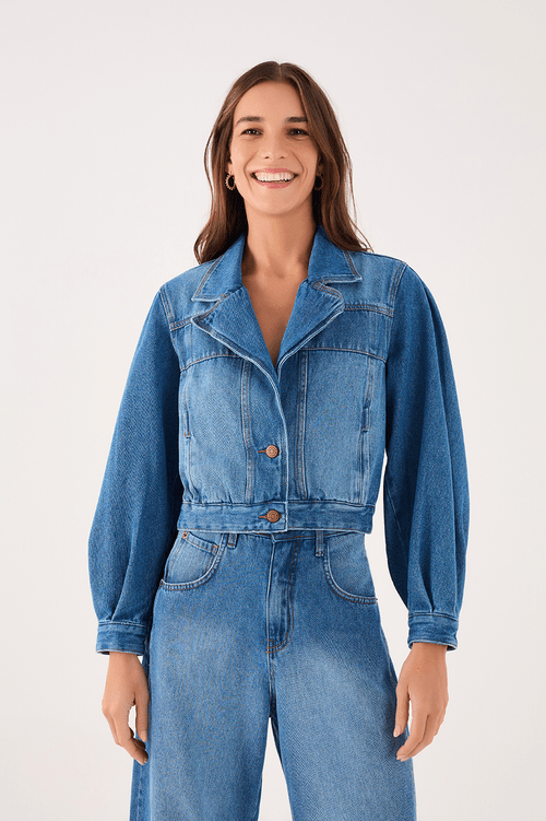 Cutout Denim Jacket