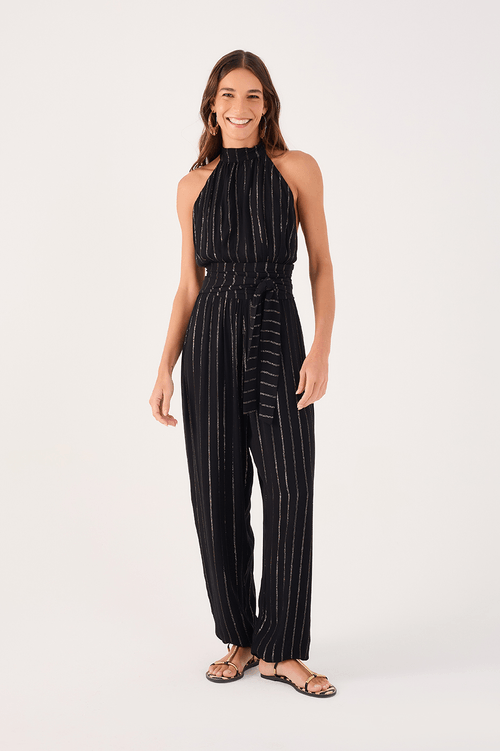 Lurex Halter Jumpsuit