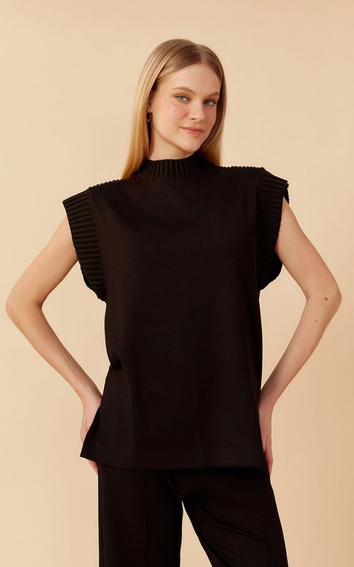 KNIT DETAIL TUNIC
