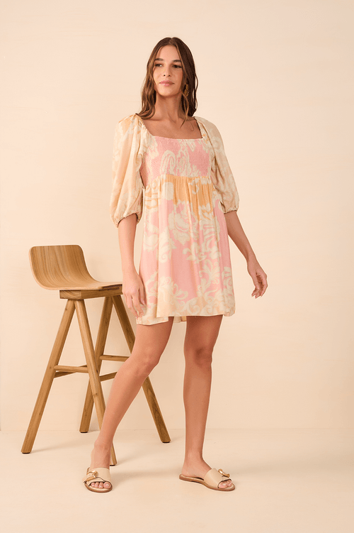 Sea Flower Print Dress