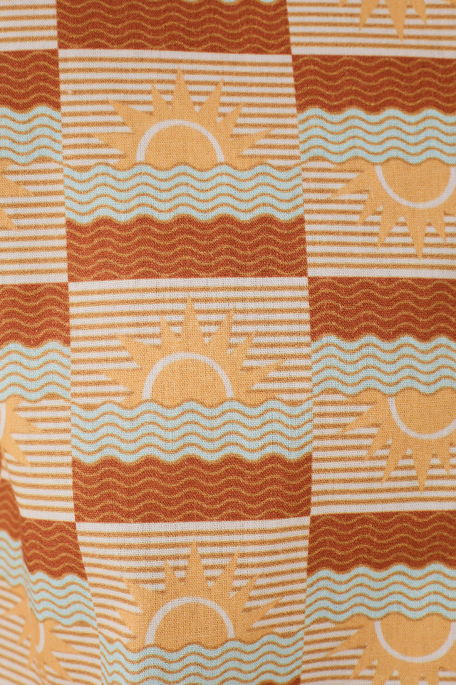 Cropped Cotton Shirt with Maranhão Print - PP