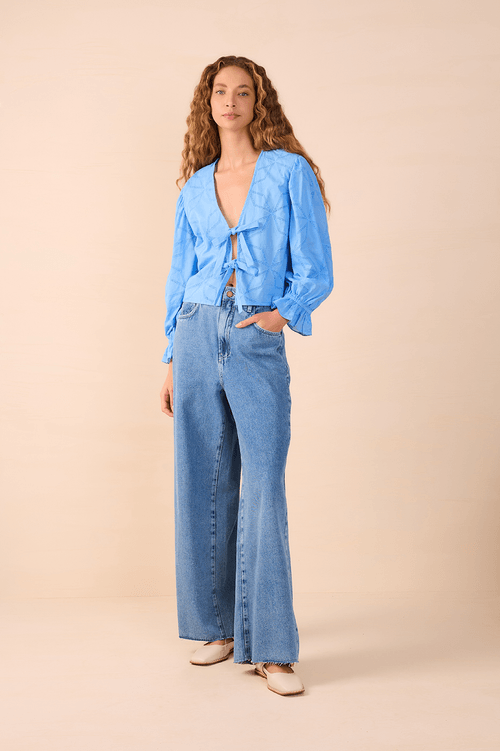 Denim Jeans with Markings