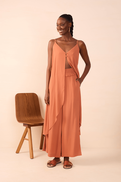 Crepe Pala Lastex Trousers