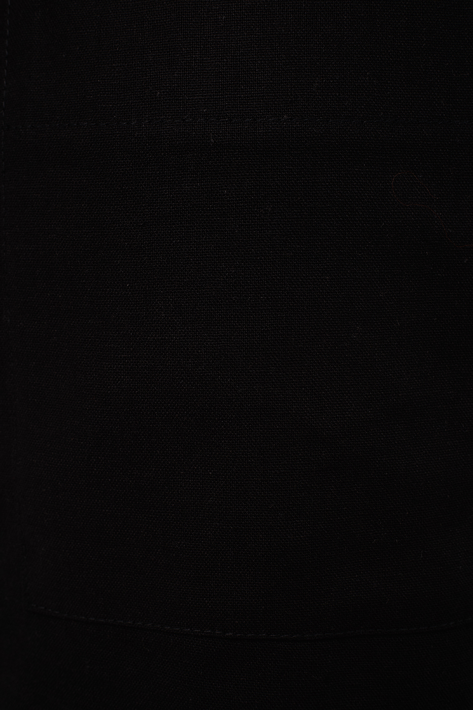 Black Buckle Linen Shorts - 34