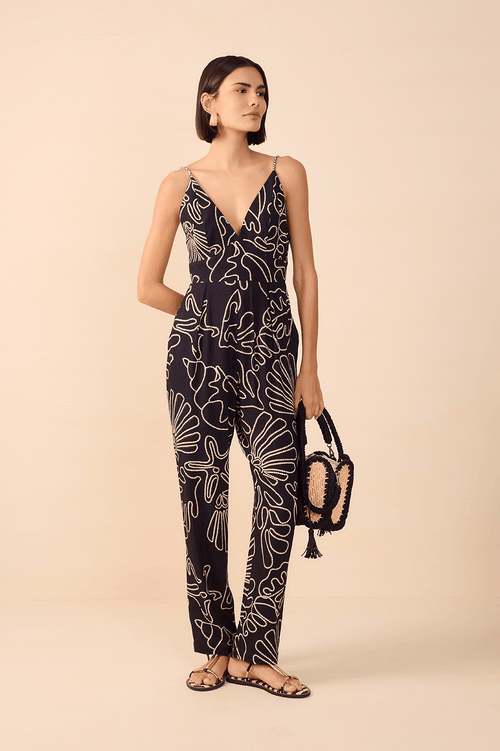 Sea Print Jumpsuit