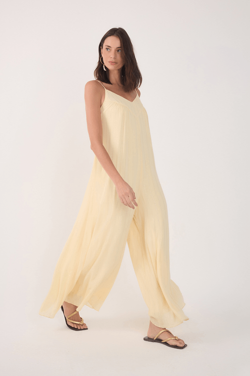 Lurex Jumpsuit with Neckline
