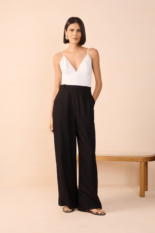 Tailored Linen Jumpsuit