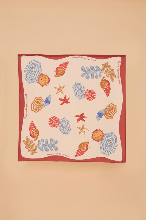 Sun Print Scarf 120x120cm