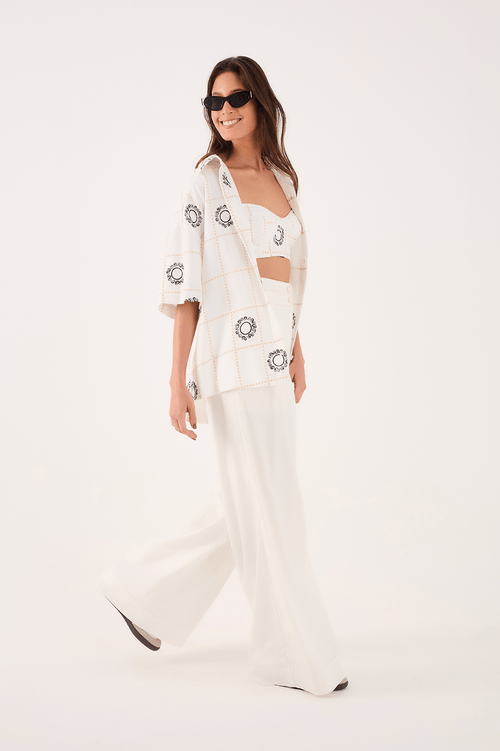 Double-Waisted Tailored Trousers