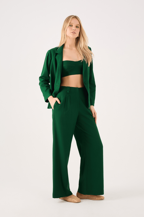 Pleated Linen Trousers