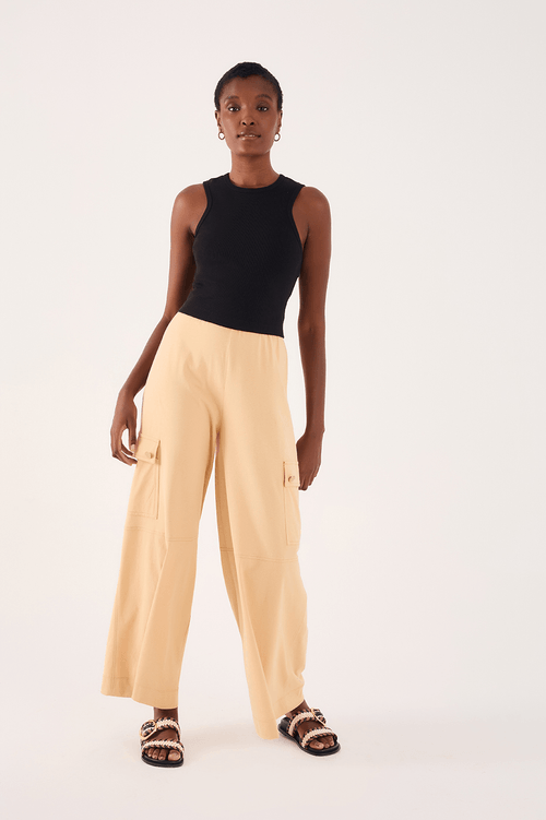 Two-tone Mixed Knit Jumpsuit
