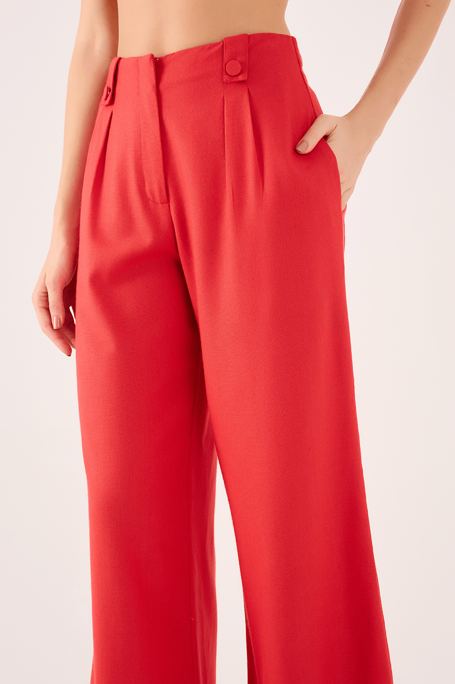 Linen Pleated Jupe Pantalon Pistachio C148