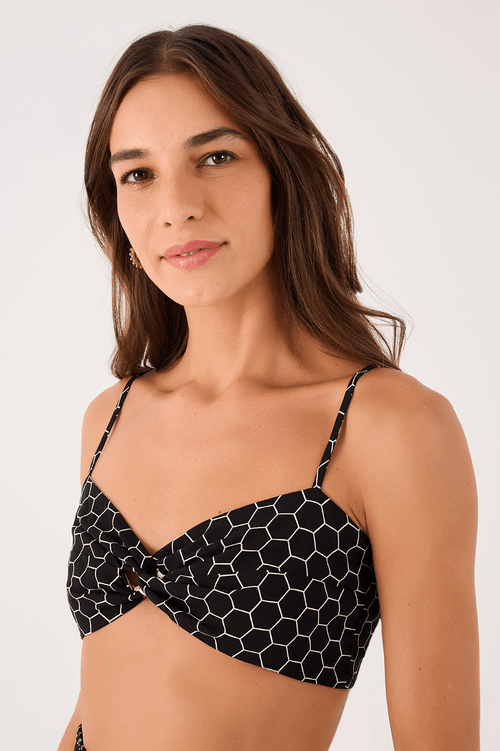 Double-Sided Top with Honey Print