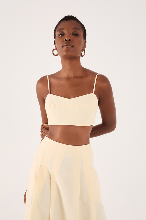 Cotton Top with Bust Cutout