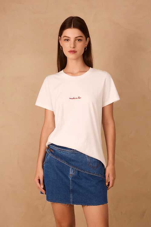 Made In Rio Embroidered T-shirt