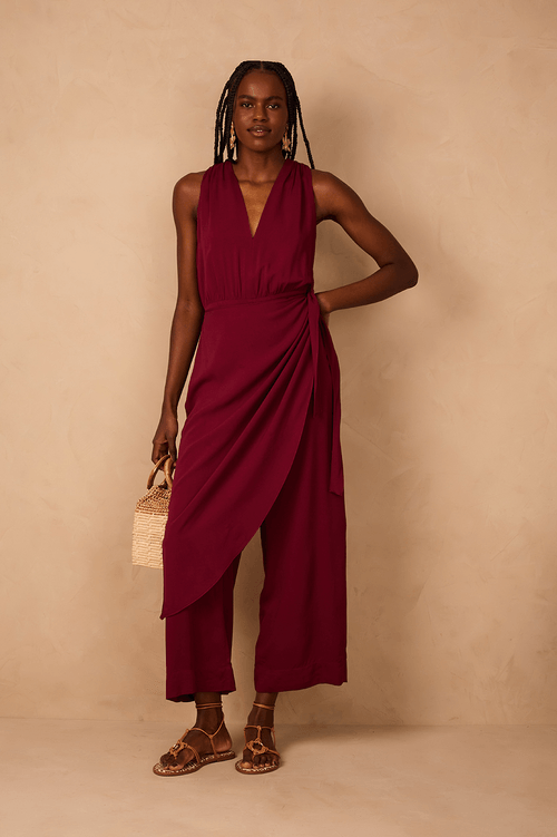 Crepe Pareo Jumpsuit