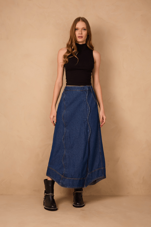 Full Tide Jeans Skirt