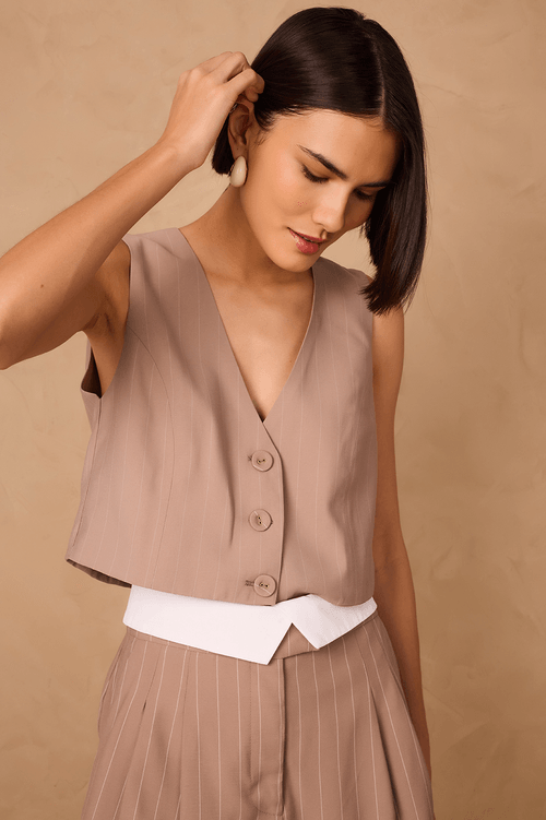 Pinstripe Vest