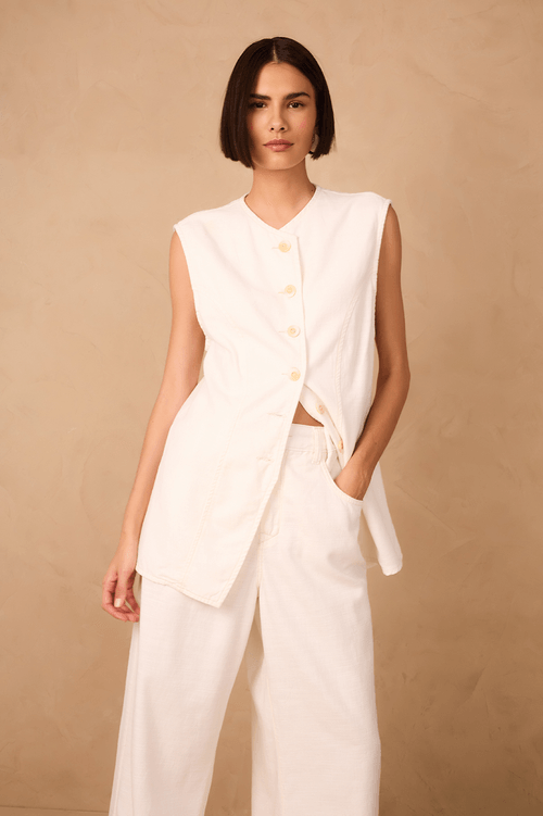 Linen Twill Vest
