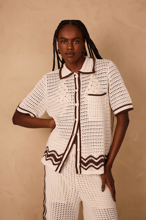 Knitted Shirt with Edge