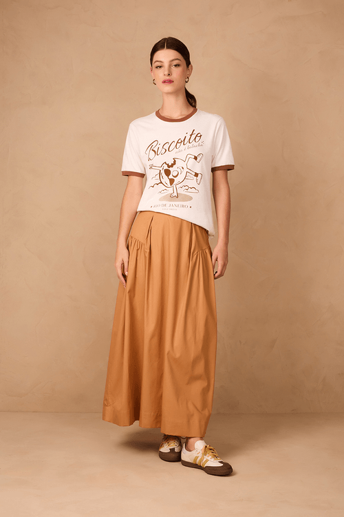 Pleated Midi Skirt